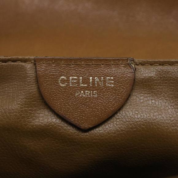 CELINE Macadam Canvas Shoulder Bag Beige Auth 29662 - Picture 11 of 16